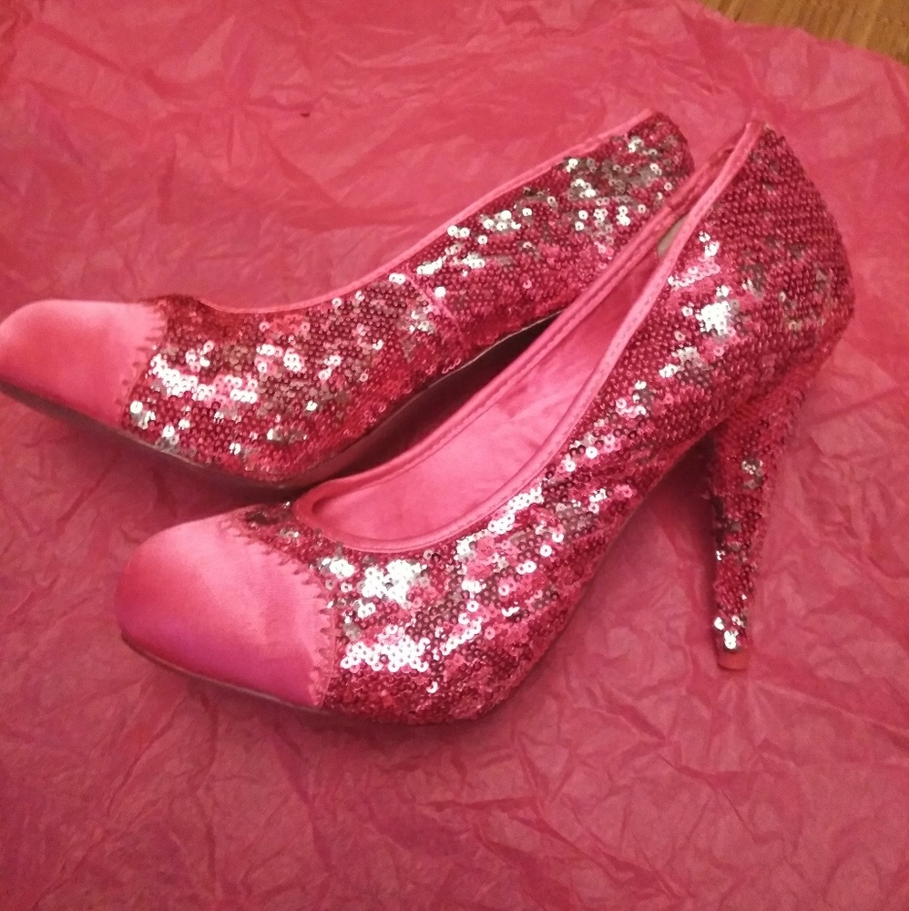 PASTRY Hot pink Sequin heels!